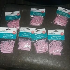 7 Packs Of Clothes Pin Party Favors